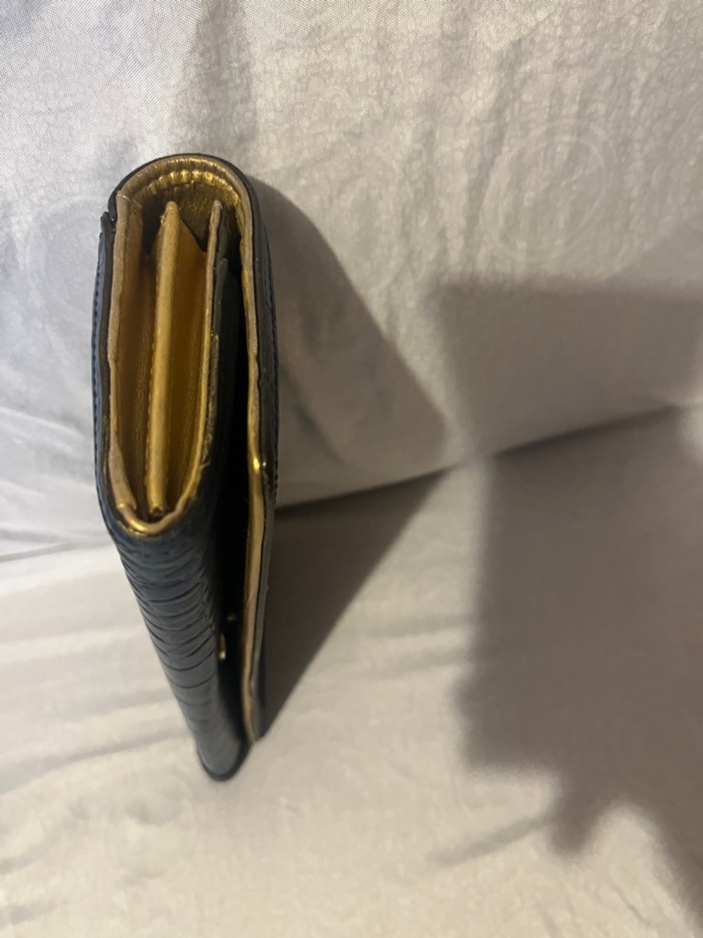 Blue Croc-Embossed Women's Wallet - Kate Spade - Picture 7 of 10